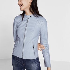 Express Minus The Leather Double Peplum Jacket S